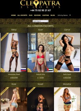 Cleopatra Escorts: Elite London Escort Agency